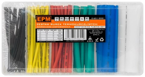 EPM ZESTAW RUREK TERMOKURCZLIWYCH 100 SZTUK MIX KOLORÓW EPM ZESTAW RUREK TERMOKURCZLIWYCH 100 SZTUK MIX KOLORÓW