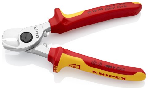 KNIPEX NOŻYCE DO KABLI IZOLOWANE 1000V 165MM KNIPEX NOŻYCE DO KABLI IZOLOWANE 1000V 165MM