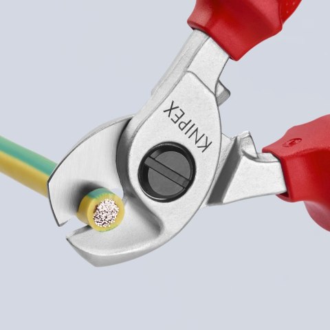 KNIPEX NOŻYCE DO KABLI IZOLOWANE 1000V 165MM KNIPEX NOŻYCE DO KABLI IZOLOWANE 1000V 165MM