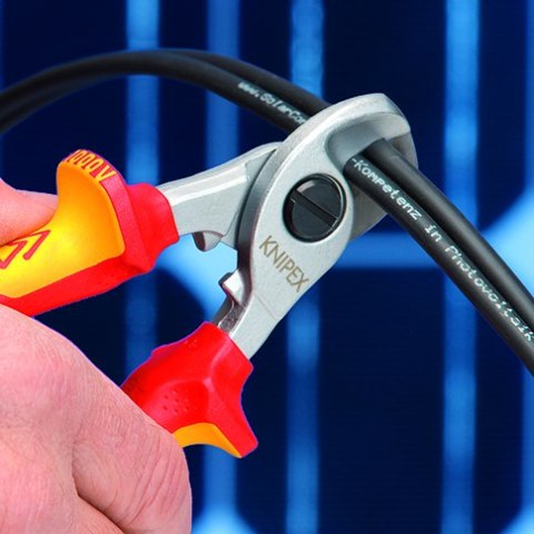 KNIPEX NOŻYCE DO KABLI IZOLOWANE 1000V 165MM KNIPEX NOŻYCE DO KABLI IZOLOWANE 1000V 165MM