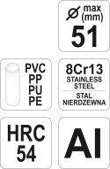 YATO OBCINAK DO RUR PCV FI MAX 51 MM