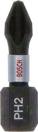 BOSCH BIT, GROT, KOŃCÓWKA PH2 25MM IMP 25PCS