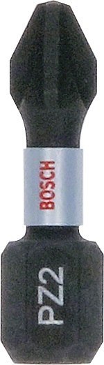 BOSCH BIT, GROT, KOŃCÓWKA PZ2 25MM IMP 25PCS