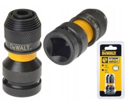 DEWALT ADAPTER DO ZAKRĘTAREK UDAROWYCH Z 1/2' NA 1/4'