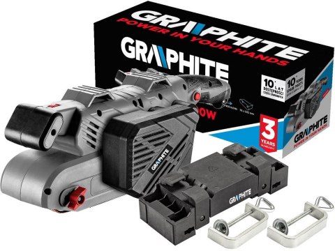 GRAPHITE SZLIFIERKA TAŚMOWA 900W PAS 76*533MM GRAPHITE SZLIFIERKA TAŚMOWA 900W PAS 76*533MM