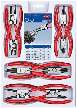 KNIPEX ZESTAW SZCZYPIEC DO PIERŚCIENI OSADCZYCH 8-CZ. 00 20 04 V01