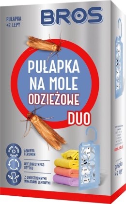 BROS PUŁAPKA NA MOLE ODZIEŻOWE DUO + 2 WKŁADY