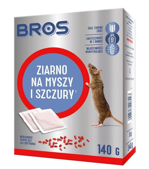 BROS ZIARNO NA MYSZY I SZCZURY 140G