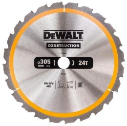 DEWALT PIŁA TARCZOWA DO DREWNA 305/30MM, 24 ZĘBY