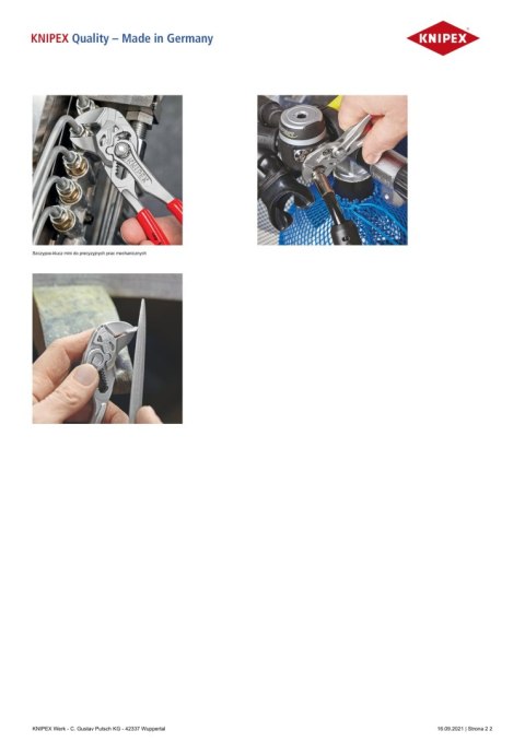 KNIPEX SZCZYPCE-KLUCZ MINI 125MM KNIPEX SZCZYPCE-KLUCZ MINI 125MM