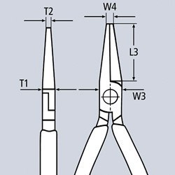 KNIPEX SZCZYPCE TNĄCE PÓŁOKRĄGŁE 200MM KNIPEX SZCZYPCE TNĄCE PÓŁOKRĄGŁE 200MM
