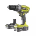 RYOBI AKU. WIERTARKO-WKRĘTARKA UDAR. R18PD3-220S 18V 2*2.0AH ONE+