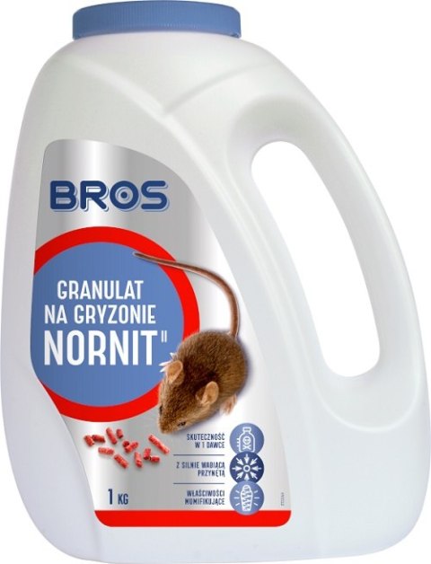 BROS NORNIT GRANULAT NA GRYZONIE 1KG BROS NORNIT GRANULAT NA GRYZONIE 1KG