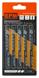 EPM BRZESZCZOT DO WYRZYNARKI 100MM 6TPI DREWNO T144D 5 SZTUK