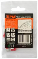 EPM KOŃCÓWKA WSUWANA IZOLOWANA 0.5-1.5MM 0.8-6.35 10 SZTUK