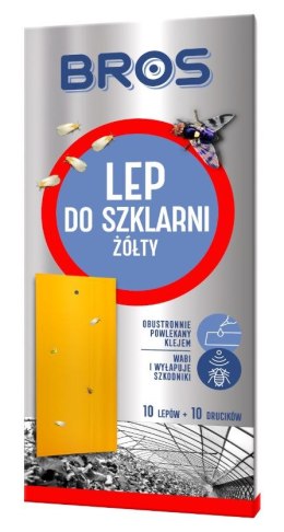 BROS LEP DO SZKLARNI ŻÓŁTY 10 SZT