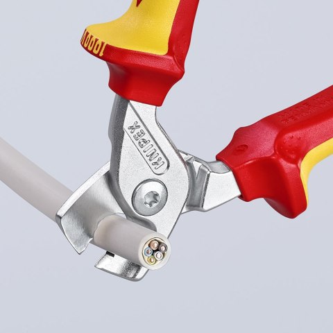 KNIPEX NOŻYCE DO KABLI IZOLOWANE 1000V 160MM KNIPEX NOŻYCE DO KABLI IZOLOWANE 1000V 160MM