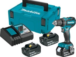 MAKITA WIERTARKO-WKRĘTARKA AKUMULATOROWA BLDC 18V 3*3.0AH LI-LON