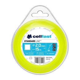 CELL-FAST ŻYŁKA DO WYKASZARKI KWADRAT 2.0MM 15M