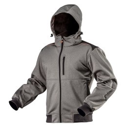 NEO KURTKA SOFTSHELL Z KAPTUREM ODPINANYM, ROZMIAR S