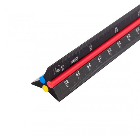 NEO LINIJKA TRÓJKĄTNA 30CM. NEO LINIJKA TRÓJKĄTNA 30CM.