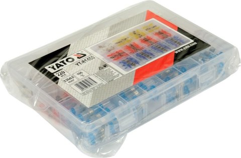 YATO ZESTAW RUREK TERMOKURCZLIWYCH Z CYNĄ 0.25-6MM2., 220SZT YATO ZESTAW RUREK TERMOKURCZLIWYCH Z CYNĄ 0.25-6MM2., 220SZT