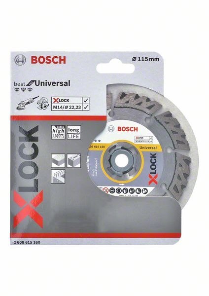 BOSCH TARCZA DIAMENTOWA UNIWERSAL 115*2 X-LOCK BOSCH TARCZA DIAMENTOWA UNIWERSAL 115*2 X-LOCK