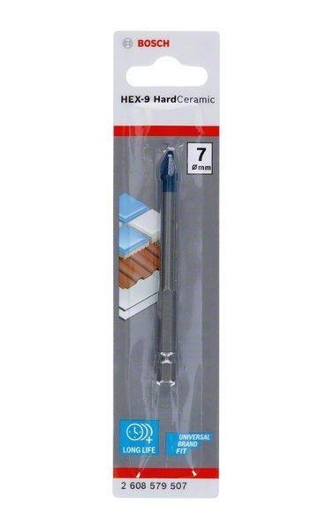 BOSCH WIERTŁO HEX-9 HARD CERAMIC 7*90MM