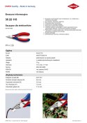 KNIPEX SZCZYPCE DLA ELEKTRONIKÓW 115MM