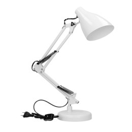 VIRONE LAMPA BIURKOWA DIAN 60W E27 STAL, BIAŁA