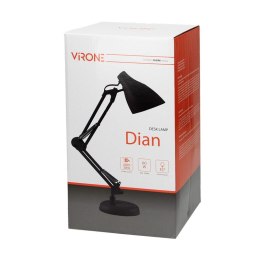 VIRONE LAMPA BIURKOWA DIAN 60W E27 STAL, BIAŁA