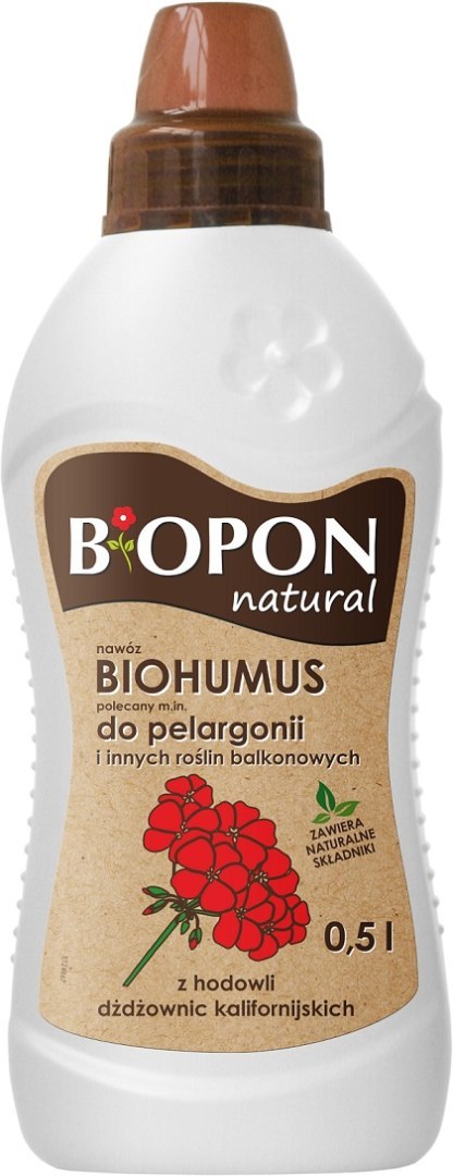 BIOPON BIOHUMUS - NAWÓZ DO . PELARGONII 1L