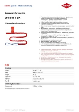 KNIPEX LINKA ZABEZPIECZAJĄCA 1.5M