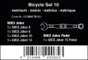 WERA ZESTAW KLUCZY PŁASKO-OCZKOWYCH BICYCLE SET 10SZT.