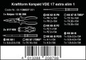 WERA ZESTAW KRAFTFORM KOMPAKT VDE 17 EXTRA SLIM 1, 16 CZĘŚĆ