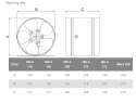 AIR ROXY WENTYLATOR KANAŁOWY PRZEMYSŁOWY ARW 150, METALOWY