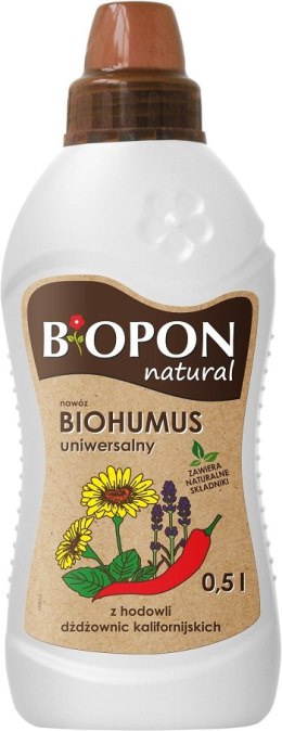 BIOPON BIOHUMUS - NAWÓZ UNIWERSALNY 0.5L.