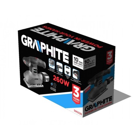 GRAPHITE SZLIFIERKA OSCYLACYJNA 260W, STOPA 90*187 MM GRAPHITE SZLIFIERKA OSCYLACYJNA 260W, STOPA 90*187 MM