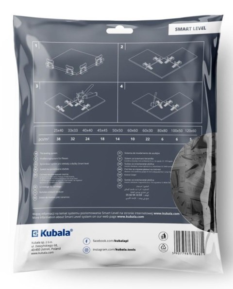 KUBALA KLIPSY DO SYSTEMU POZIOMOWANIA PŁYTEK 100 SZTUK 1.5MM KUBALA KLIPSY DO SYSTEMU POZIOMOWANIA PŁYTEK 100 SZTUK 1.5MM