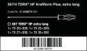 WERA ZESTAW WKRĘTAKÓW KRAFTFORM TORX, TRZPIEŃ 300MM, 4SZT.