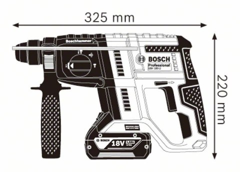 BOSCH ZESTAW NARZĘDZI AKUM. GBH 180-LI + GWS 180-L1 2*4.0AH XLBOXX BOSCH ZESTAW NARZĘDZI AKUM. GBH 180-LI + GWS 180-L1 2*4.0AH XLBOXX
