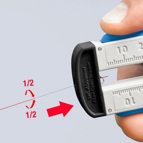 KNIPEX PRZYRZĄD DO ŚCIĄGANIA IZOLACJI Z KABLI ŚWIATŁOWODOWYCH 190MM KNIPEX PRZYRZĄD DO ŚCIĄGANIA IZOLACJI Z KABLI ŚWIATŁOWODOWYCH 190MM