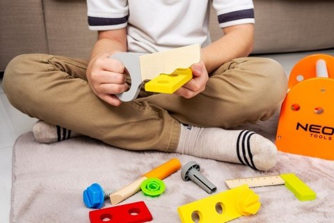 NEO ZESTAW NARZĘDZI DREWNIANYCH DLA DZIECI NEO ZESTAW NARZĘDZI DREWNIANYCH DLA DZIECI