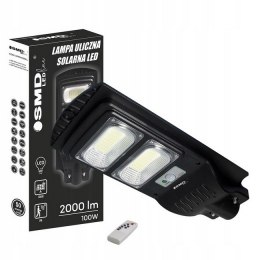 UN LAMPA LED ULICZNA SOLARNA 100W 6000K IP65 2000LM