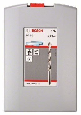 BOSCH KOMPLET WIERTEŁ DO METALU HSS-G ZESTAW 19 SZT