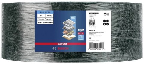 BOSCH ROLKA WŁÓKNINOWA EXPERT 115*10000MM UNIVERSAL BOSCH ROLKA WŁÓKNINOWA EXPERT 115*10000MM UNIVERSAL