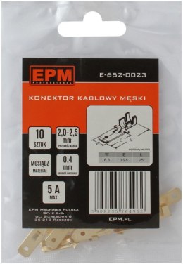 EPM KOŃCÓWKA WSUWANA 2-2.5MM 0 10 SZTUK