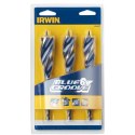 IRWIN ZESTAW WIERTEŁ DO DREWNA BLUE GROOVE 6X 20,22,25 MM