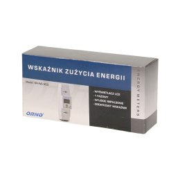 ORNO 1-FAZOWY WSKAŹNIK ZUŻYCIA ENERGII 80A