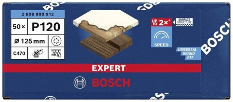 BOSCH KRĄŻEK ŚCIERNY EXPERT EXC470 125MM P120 8OTW. BOSCH KRĄŻEK ŚCIERNY EXPERT EXC470 125MM P120 8OTW.